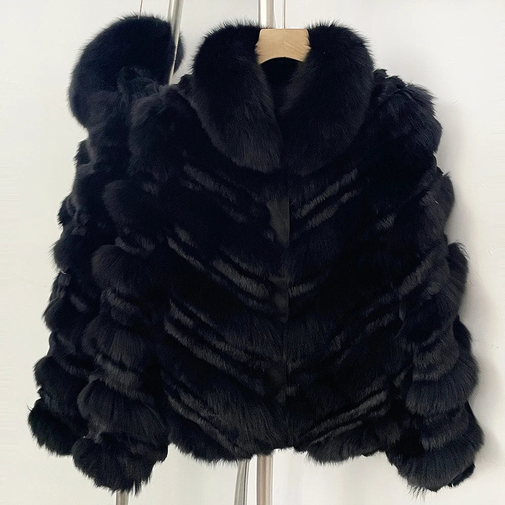 OFTBUY Custom Luxury Long Full Real Fur Coat for Women Streetwear Thick Warm Winter Real Fur Overcoat High-End Custom Outerwear