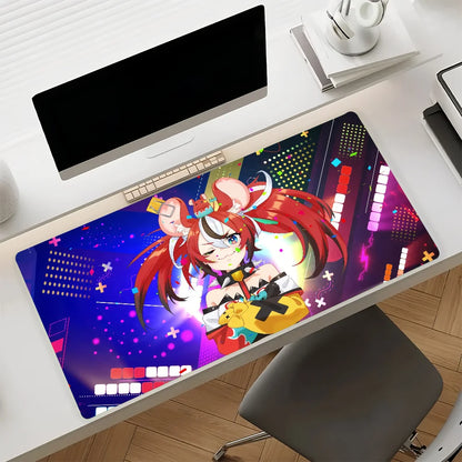 VTuber H-Hakos Baelz Mouse Pad Non-slip Rubber Gamer Balance Computer Mat Decoracion Deskmat Laptop Office Large