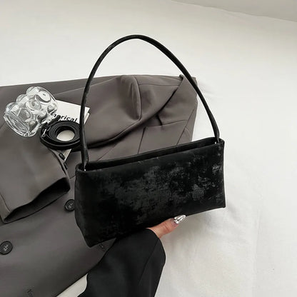 AMYMANG Women Small PU Leather Design Square Underarm Shoulder Bag 2026 New Trendy Crossbody Bag Female Handbags and Purses