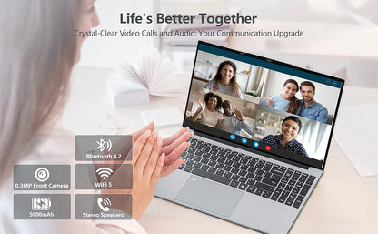 15.6 inch Intel Notebook PC Ultra Slim Laptop Intel Core I3 6100U 16GB RAM 1TB 2TB SSD Office Study Computer PC Windows 11 Pro