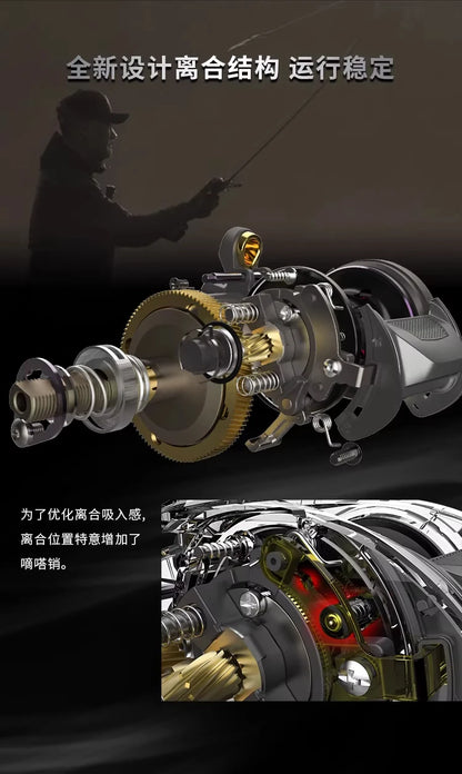 Haibo 26 NEW ARISE AIR Fishing Reel 142g 7.2:1 8.3:1 Carbon Fiber Frame & Side Cover 11B+1RB Micro Baitcasting