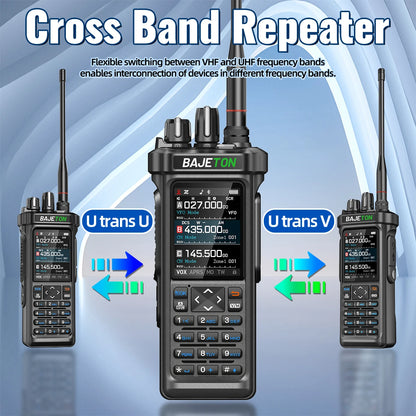 BAJETON BJ-9000 GPS APRS Walkie Talkies 10W CB 27Mhz Receive Bluetooth Programming Long Rang NOAA VOX RT-950 RT-950PRO Ham Radio