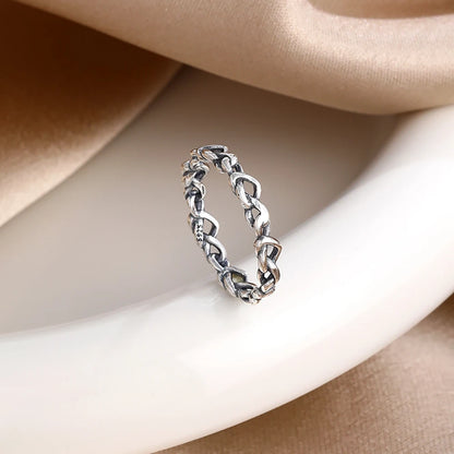 New 925 Sterling Silver Rings Stackable Infinite Silver shining Zircon Ring For Women Wedding Anniversary Birthday Jewelry Gift