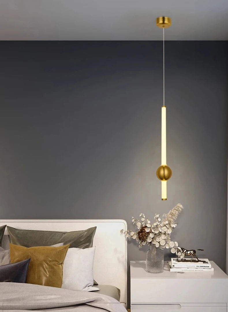 1pc Modern Home Decor LED Lights Bedroom Lamp Bedside Pendant Light Lamps LED Chandeliers Hanging Light Indoor Lighting