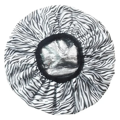 Portable Hair Salon Smooth Hair Oil Baking Cap 1PC Self-heating Tin Foil Hat Thickened Heating Steam Hair Mask Cap