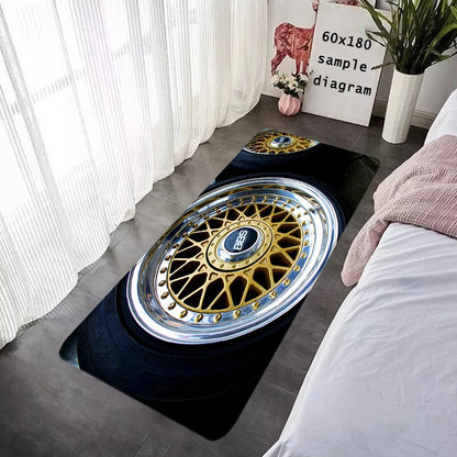 House Entrance Doormat BBS Wheel HubHallway Carpet Living Room Rugs Foot Carpets Bathroom Rug Floor Mats Non-slip Home Decor