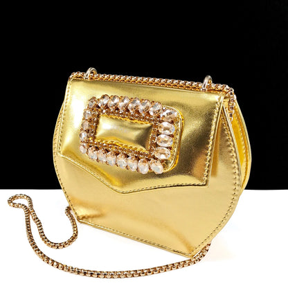 QSGFC Italian Design Rhinestone-encrusted Ladies Party Shoes And Special Bag Women High Heels Wedding Dual Purpose Bag