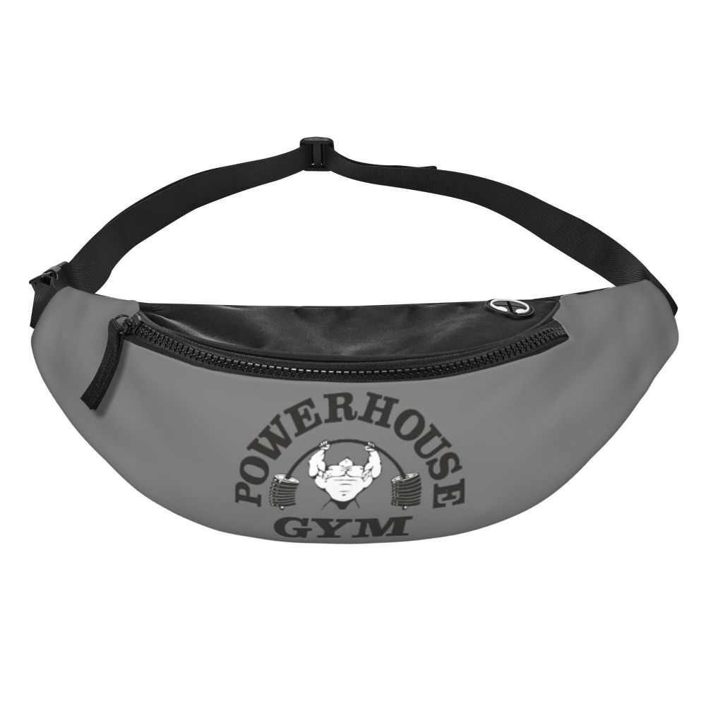 Powerhouse Gym Fanny Bag Custom Bodybuilders Fitness Crossbody Waist Pack Men Women Cycling Camping Phone Money Pouch