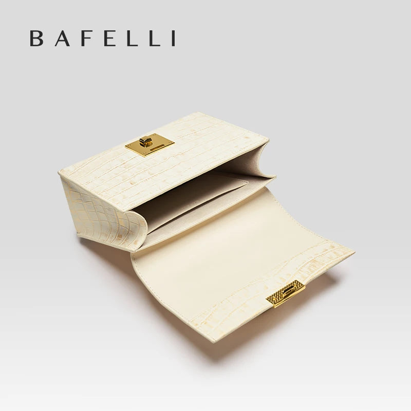 BAFELLI WOMEN'S BAG NEW FASHION LADY STYLE ELEGANT FEMALE HANDBAG K GOLD GENUINE LEATHER SHOULDER LUXURY BRAND PURSE 2026