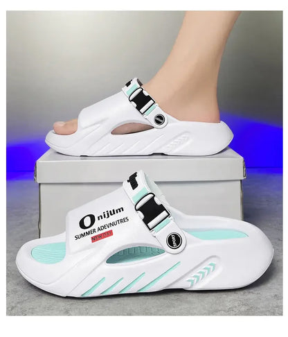 Male Flip Flops Massage Slippers Indoor Beach Clogs Outdoor Comfortable Sandals Soft Slides Men Casual Shoes Women Home Slippers
