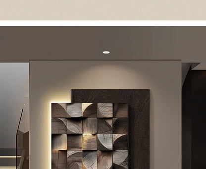 Led Geometric Wall Lamp Italy Designer Square Mounted Sconce For Living Room Resturant Background Wall Decoration Hall Way Light