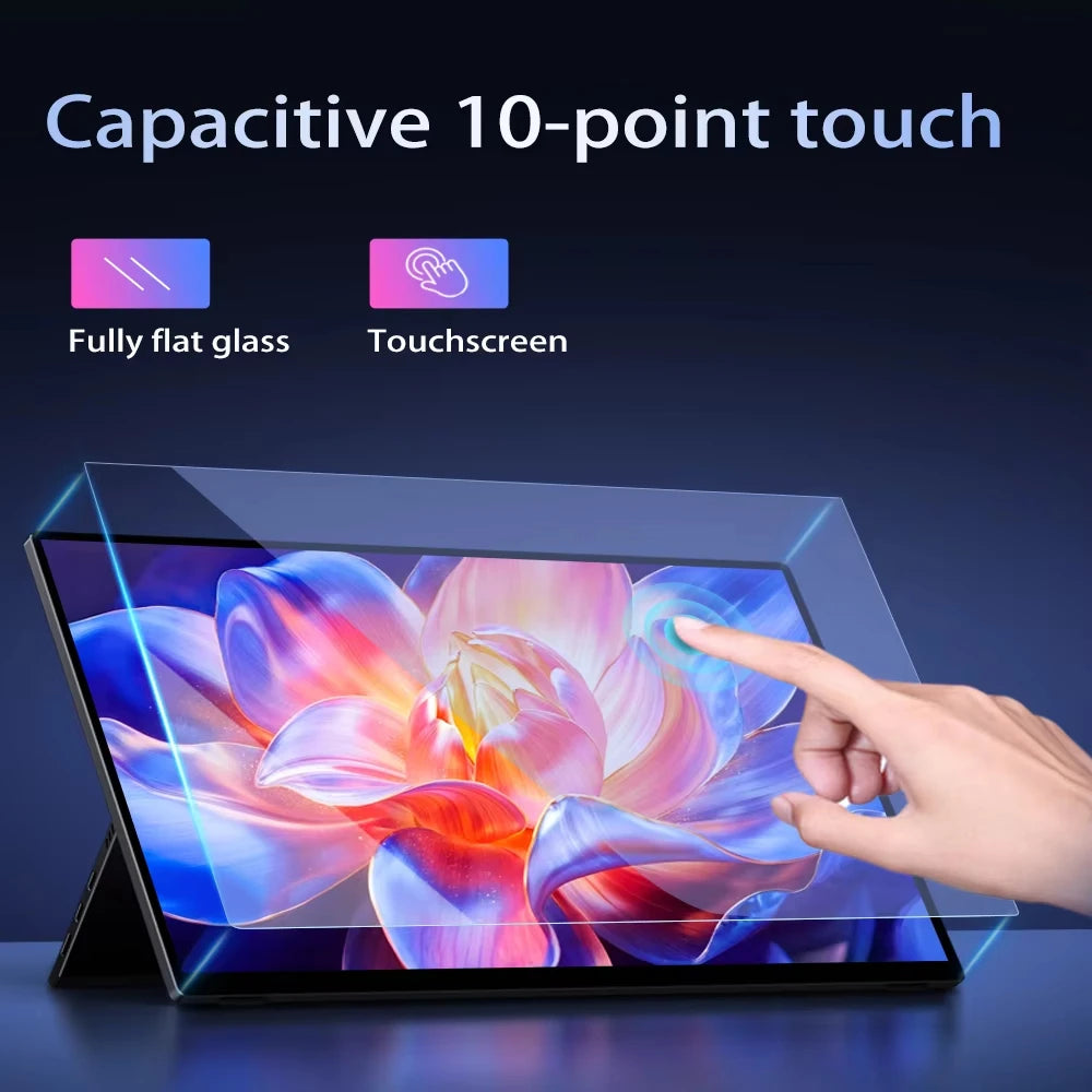 15.6" FHD Touchscreen Portable Monitor 13500mAh Battery 1920*1080P IPS 100%DCI-P3 Display For PC Laptop Macbook Phone PS4/5 Xbox