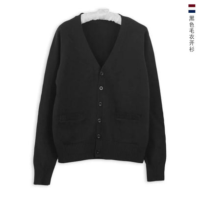 Japanese JK Uniform Cardigan Class Uniform British Student School Uniform Knitted Sweater