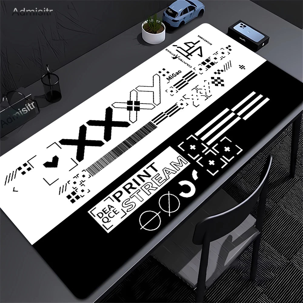 90x40cm Large Size Mouse Pad Art Desk Pads Printstream Gaming Mice Pad Non-slip Rubber Mat Company Long Table Mats XXL For Csgo
