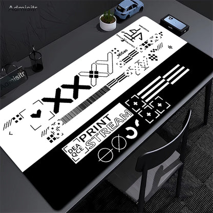 90x40cm Large Size Mouse Pad Art Desk Pads Printstream Gaming Mice Pad Non-slip Rubber Mat Company Long Table Mats XXL For Csgo