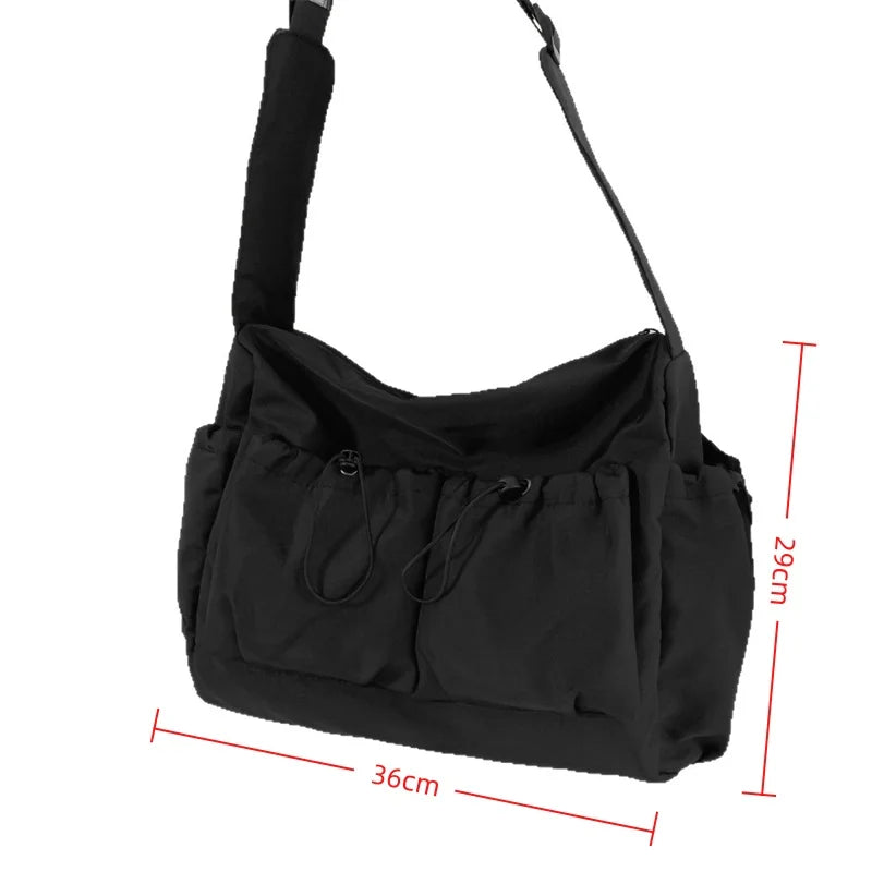New Crossbody Bags for Women Youth Men Fashion Casual Large Capacity Handbags Shoulder Bags Solid Color Ladies Messenger Bag