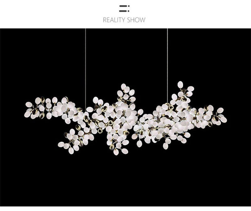 Nordic Luxury Grapes Bunch Hanging Chandelier Lamp for Dining Room Living Room Loft Villa Hotel Hall Decor Pendant Lights