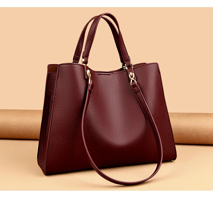 Genuine Brand Luxury Designer Women Bags High Quality Leather Shoulder Crossbody Messenger Tote Bag Large Handbag Purses