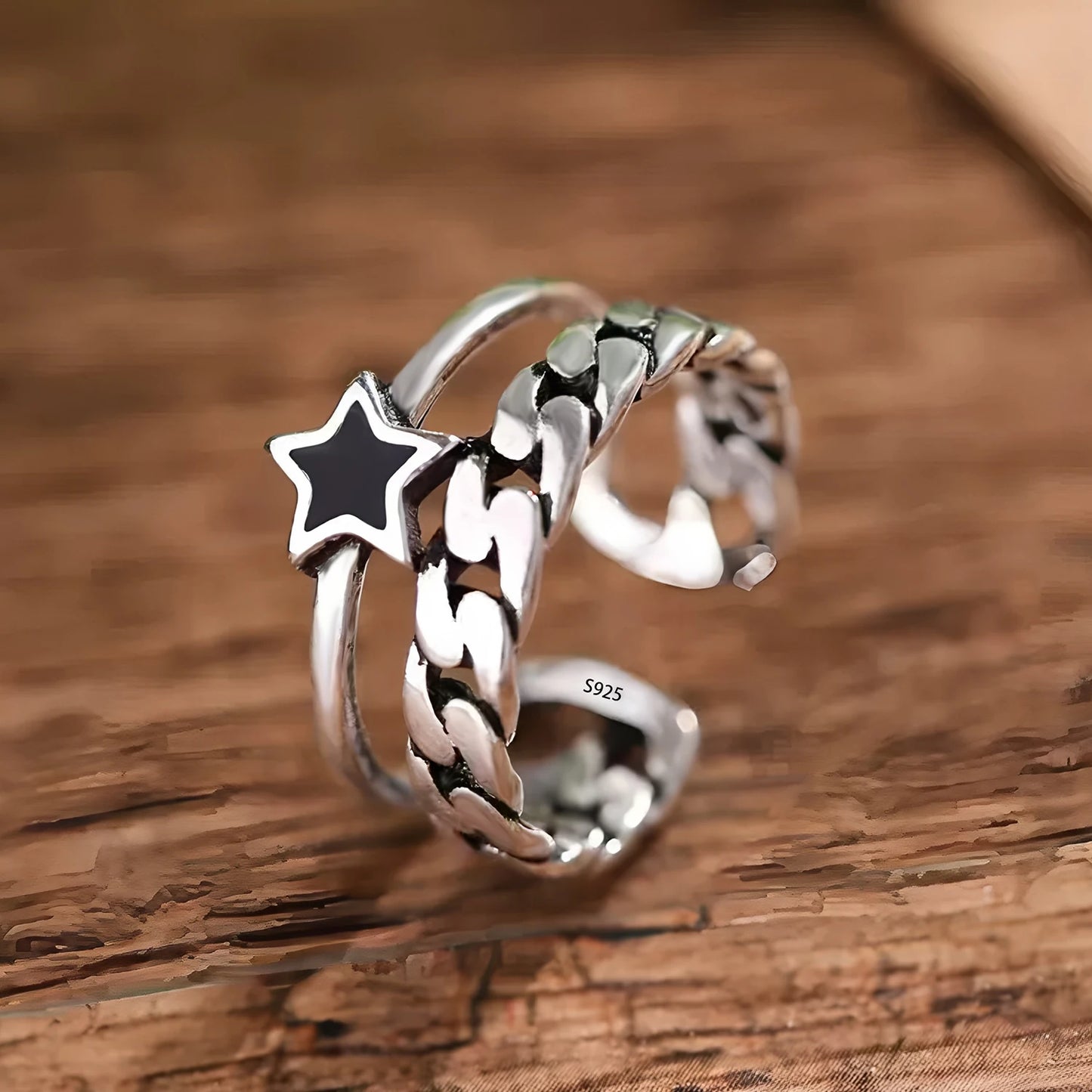 VENTFILLE 925 Sterling Silver Irregular Ring for Women Geometry Versatile Minimalism  Accessories Jewelry Gift Dropshipping