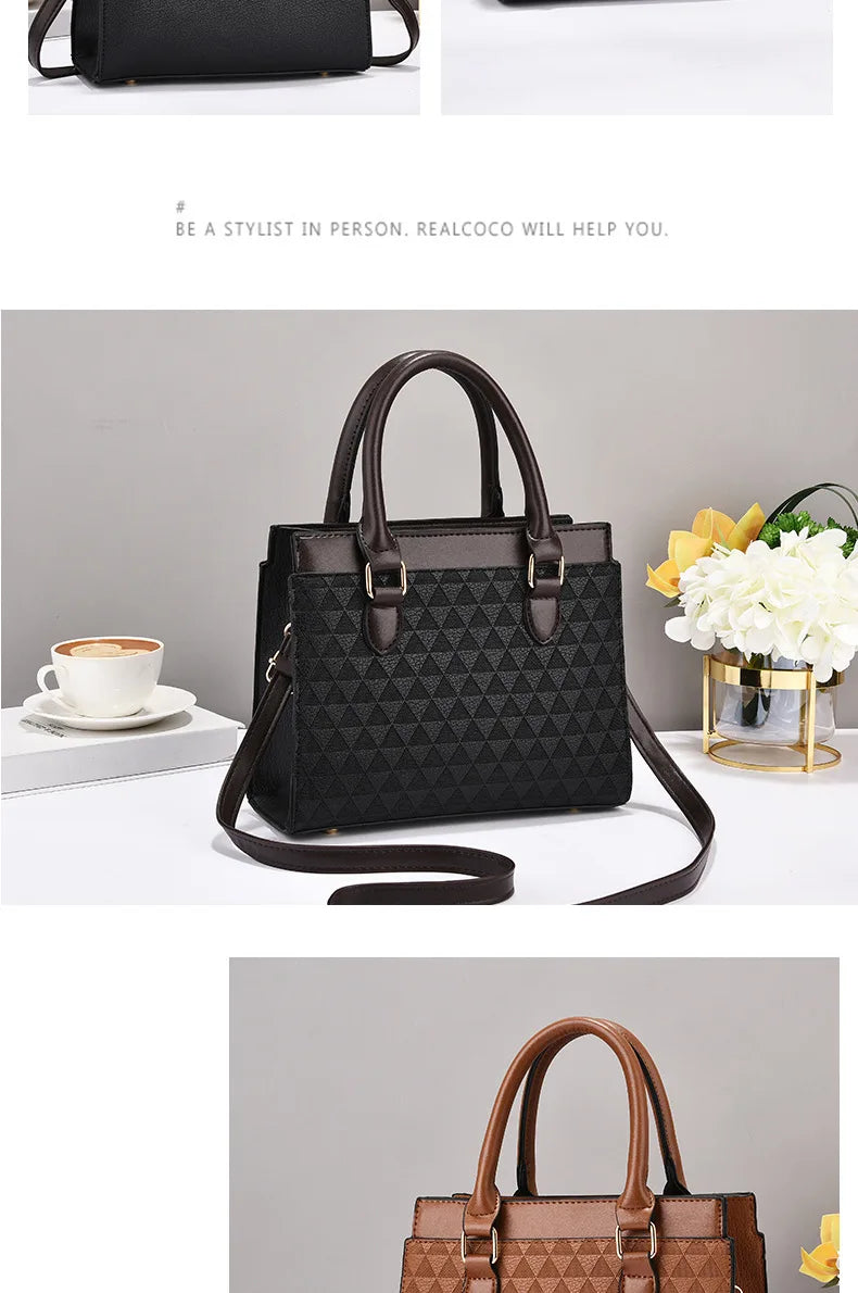 Elegant Women Shoulder Bag PU Leather Ladies Messenger Bag Fashion Single Totes Bag Korean Luxury Lady Handbags Bolsa Feminina