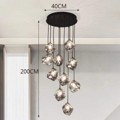 Modern home decor led lights pendant light lamps forstaircase Chandeliers for living room hanging light indoor lighting