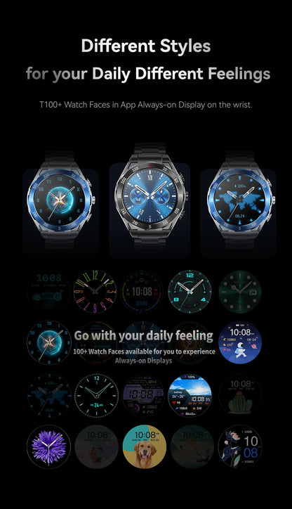 2026 New TWS 2-in-1 Smart Watch Earphones 1.43 "AMOLED Screen with Heart Rate Sleep Monitoring Music Player NFC IP67 Smartwatch