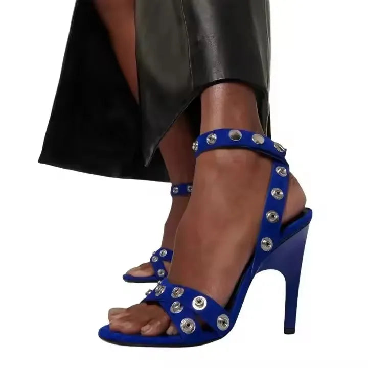 2025 Strappy Knee High Sandals Women Back Lace Up Sexy Female Hollow Cross Strap Sandals Boots Sexy Fashion Open Toe Pumps 44