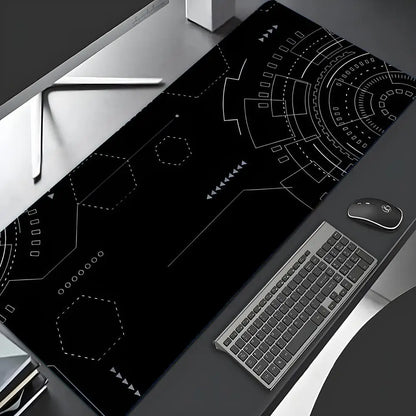 Mouse Pad Gaming Accessory Mechanical Drawing Large HD Mousepad XXL MousePad Natural Rubber Carpet Non-Slip Table Mat Office Rug