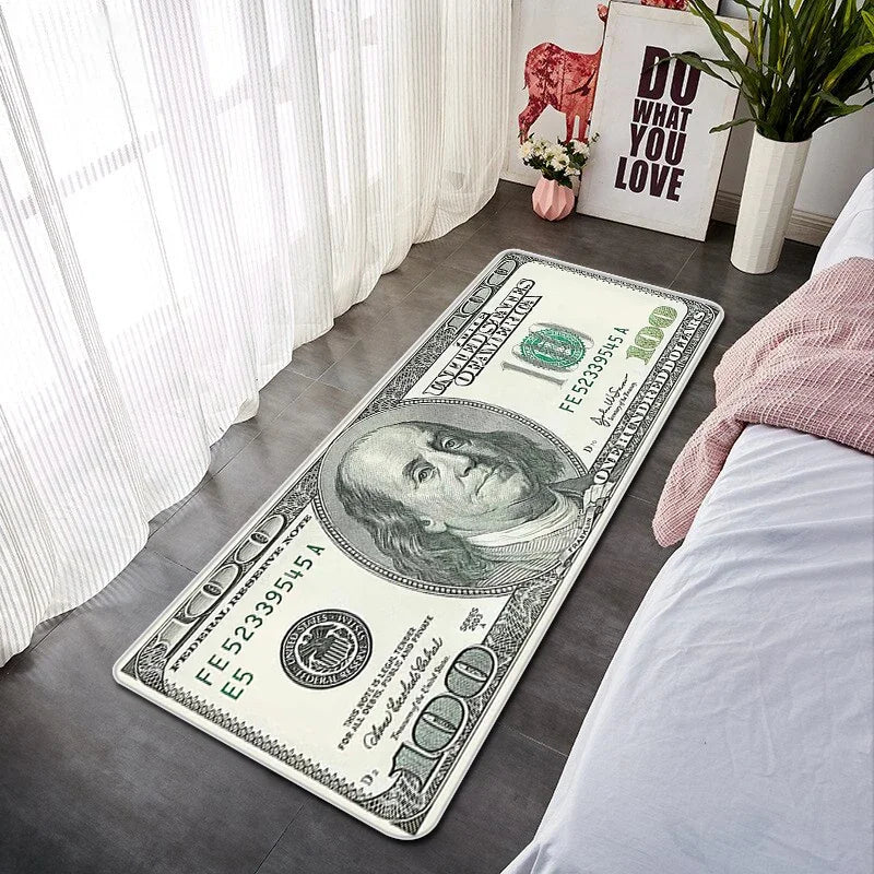 Dollar Doormat for Entrance Door Non-slip and Washable Kitchen Mat Absorbent Bathroom Rug Balcony Decorations Floor Mats Welcome