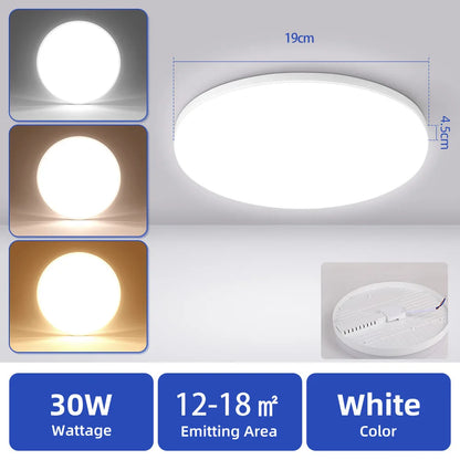 Led Ceiling Lamp 110v 220v Waterproof Led Panel Lights   for Kitchen Bathroom Lamp Balcony Ceiling Chandelier Lighting Fixture