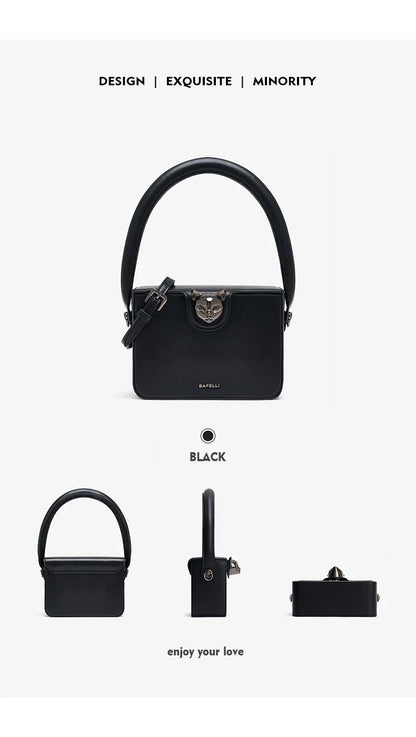 BAFELLI 2026 BAGS FOR WOMEN'S HANDBAG FASHION TREND BOXY LUXURY DESIGNER BRAND GENUINE LEATHER ORIGINAL FLAP PURSE EVENING CAT