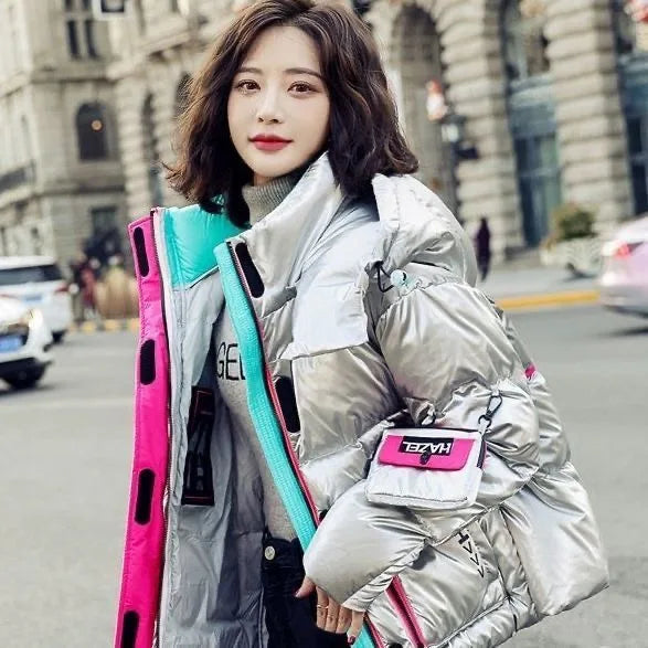 2025 Winter Glossy Waterproof X-long 90% White Duck Down Coat Women Thick Loose Outerwear Warm Down Jacket Hooded Parkas Coats