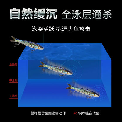 Fishing gear store multi-section fish Luya bait 13.5CM/19g hard bait, bionic bait fishing gear directly from the manufacturer
