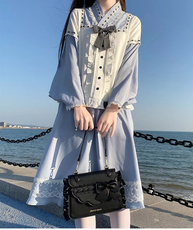 Sweet Ita Bag 2026 Elegant Lolita Bag Ladies Cute Girls Bow Crossbody Bag Popular JK Uniform Shoulder Bag Autumn Bolso Сумка