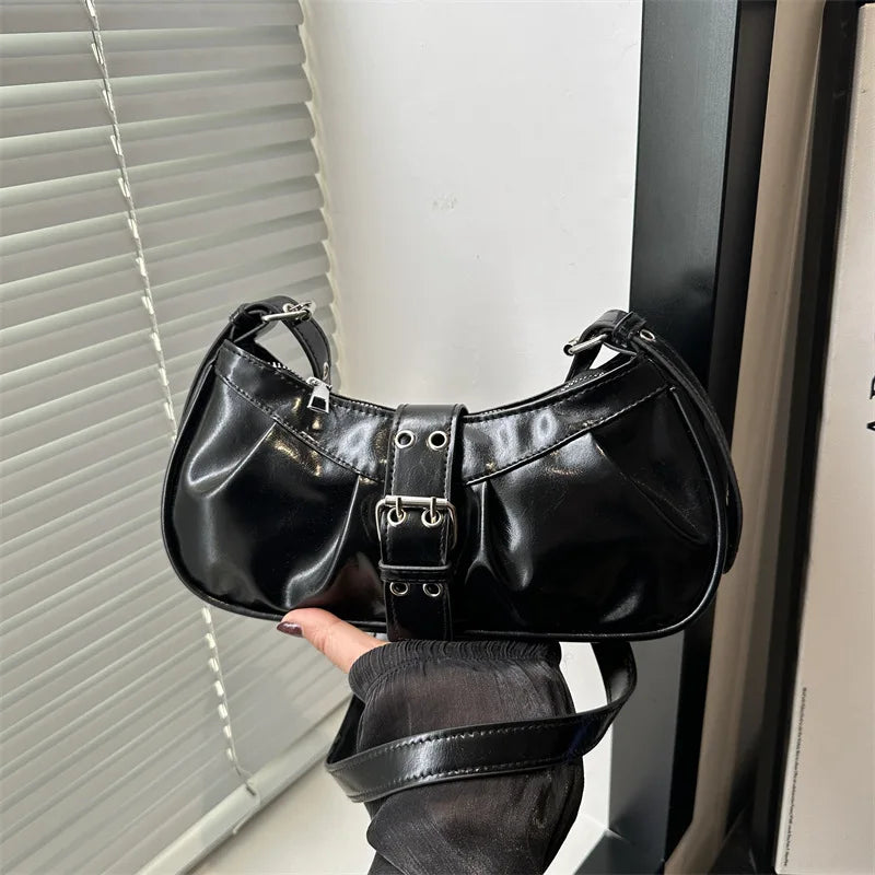 England Style Bags For Women Luxury Designer Handbags And Purses New In Polyester Vintage Rivet Small Underarm Shoulder Bag