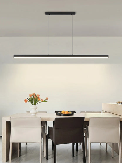 Dining Room Chandelier Dining Table Lighting Kitchen Bar Light LED Linear Lamp Restaurant Pendant Lights Modern Brief Droplight