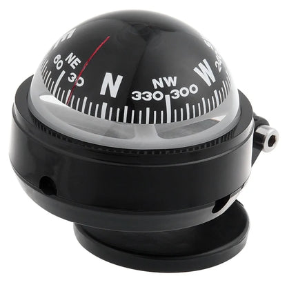 Clear Mark Black Car Compass Portable Practical Dashboard Compass Plastic Vehicle Navigation Ball Vehicle Navigation