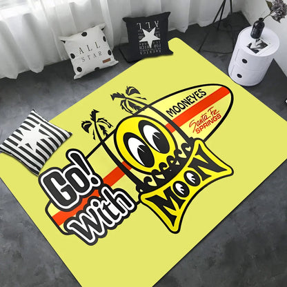 Mooneyes Door Mat Washable Non-Slip Living Room Sofa Chairs Area Mat Kitchen Welcome Doormat
