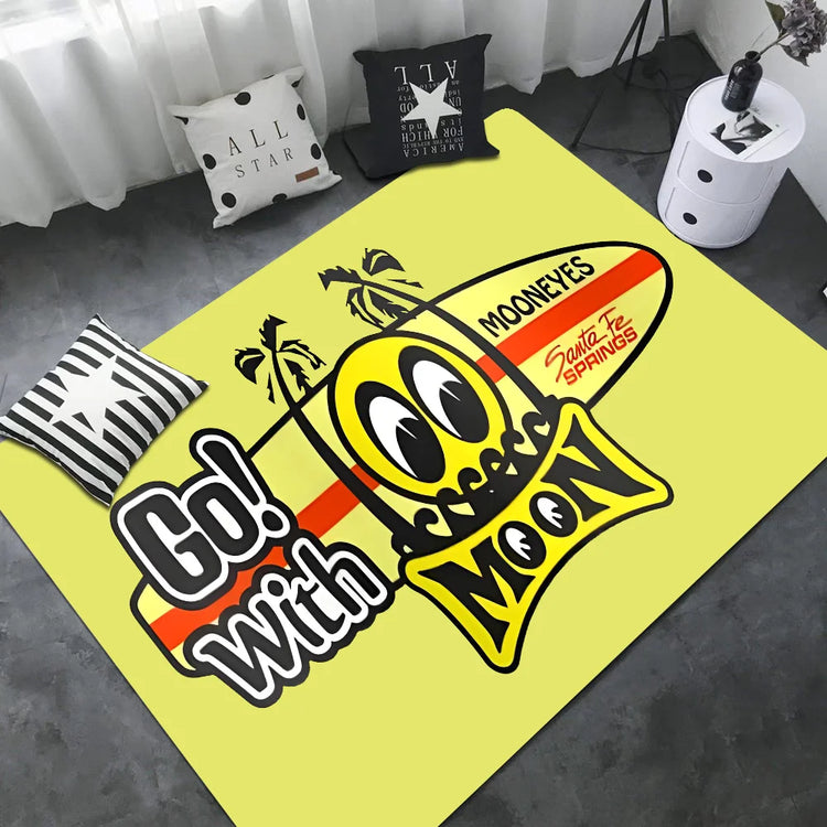 Mooneyes Door Mat Washable Non-Slip Living Room Sofa Chairs Area Mat Kitchen Welcome Doormat