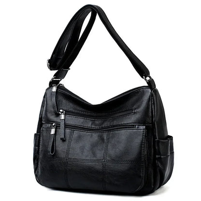 2 Layers Genuine Brand Leather Shoulder Messenger Luxury Handbags Women Bags Designer High Quality Crossbody Bags for Women Sac