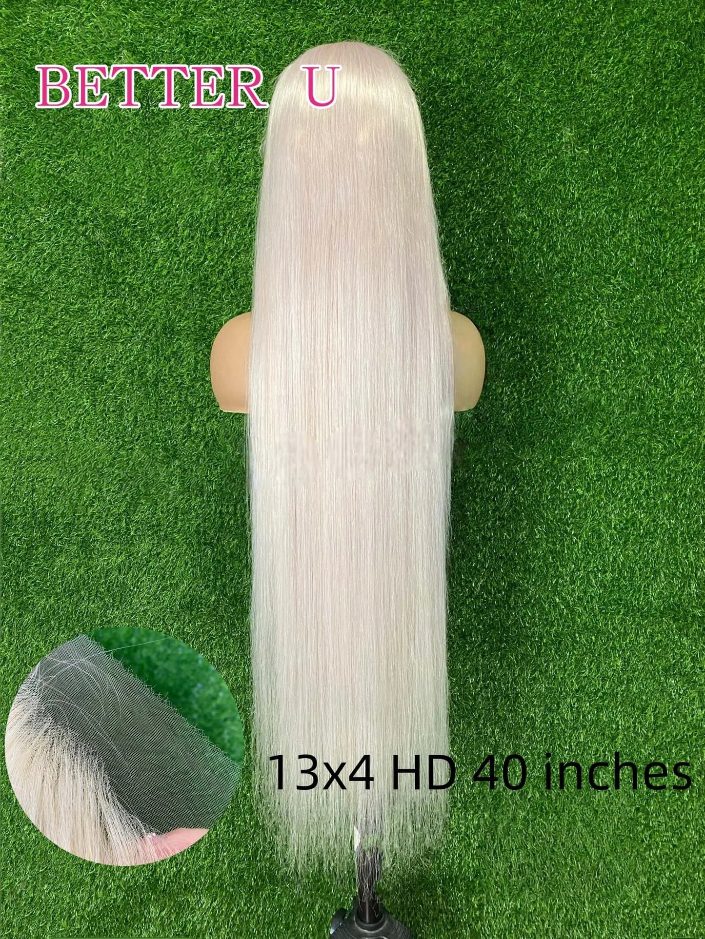 250% Platinum 13x4 13x6 HD Lace Front Human Hair Wigs #60 Pre-Plucking White Blonde Colored Straight Lace Frontal Wig For Women
