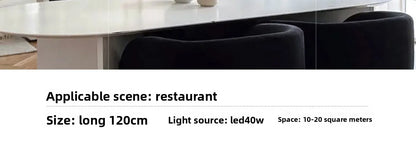 French Crystal Dining ChandelierFo Home Use Restaurant Lamp Luxurious And Modern Café Bar Counter Dining Table And Ceiling Light