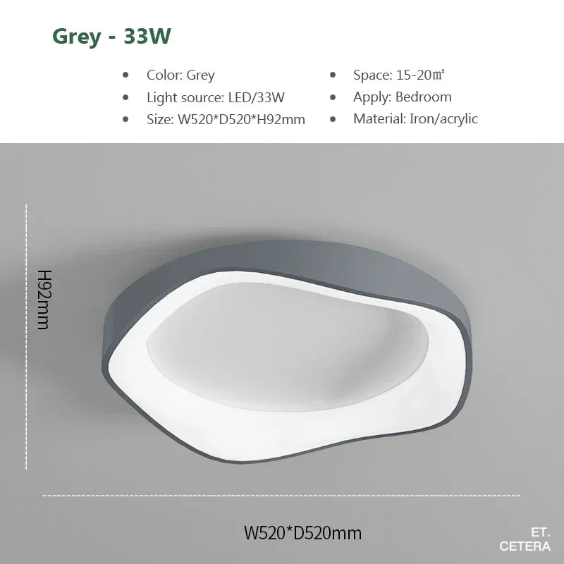 Modern LED Ceiling Lights Minimalist Black White Acrylic Lamp for Bedroom Study Living Room Hallway Entryway Lighting Fixtures