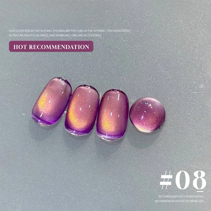 MIANEL 12ML Hit Product Gold Amber Cat Eye Gel Nail Polish 2026 New Blue Glass Beads Cat Eye Gel Nail Green Nails 1-21pcs