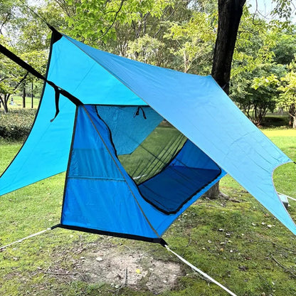 200x80cm Mosquito Net Hammock Sunshade Canopy Rainproof Outdoor Camping Shelter with Mosquito Net Portable Swing Hammock