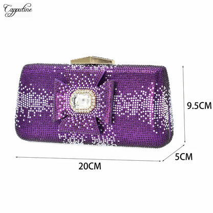 Green Women Shoes And Bag To Match Fashion African Summer Slippers With Clutch Handbag Set Pantoufle Femme Pantofole 938-43 5CM