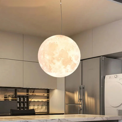 Full Moon Chandelier Pendant Light LED Lamp for Living Dining Room Bedroom Bar Table Lights Hanging Lighting Fixture
