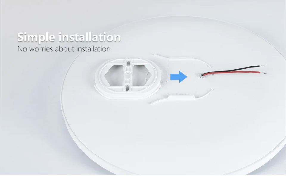 MARPOU Smart Ceiling Lamp LED Lamp for Bedroom Large Ceiling Lamps LED Lights with Remote Control Dimmable LED Lights for Room