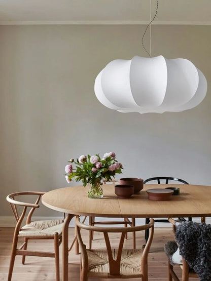 Japanese Style Wabi-sabi Style Silk Chandelier Retro Creative Bedroom Lamp French Designer Art Pendant Lights Room Decoration