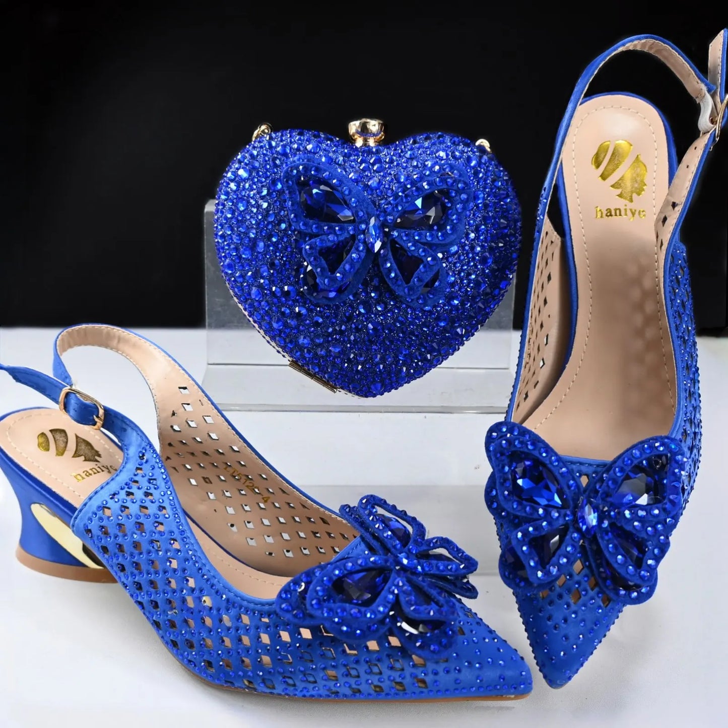 Doershow hot selling Shoes and Bags To Match Set Italy Party Pumps Italian Matching Shoe and Bag Set for Party!   SQ1-1